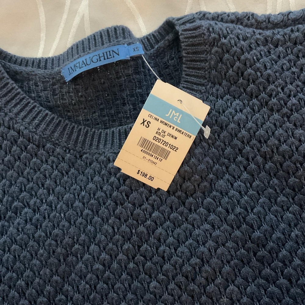 J.McLaughlin Blue Knit Sweater